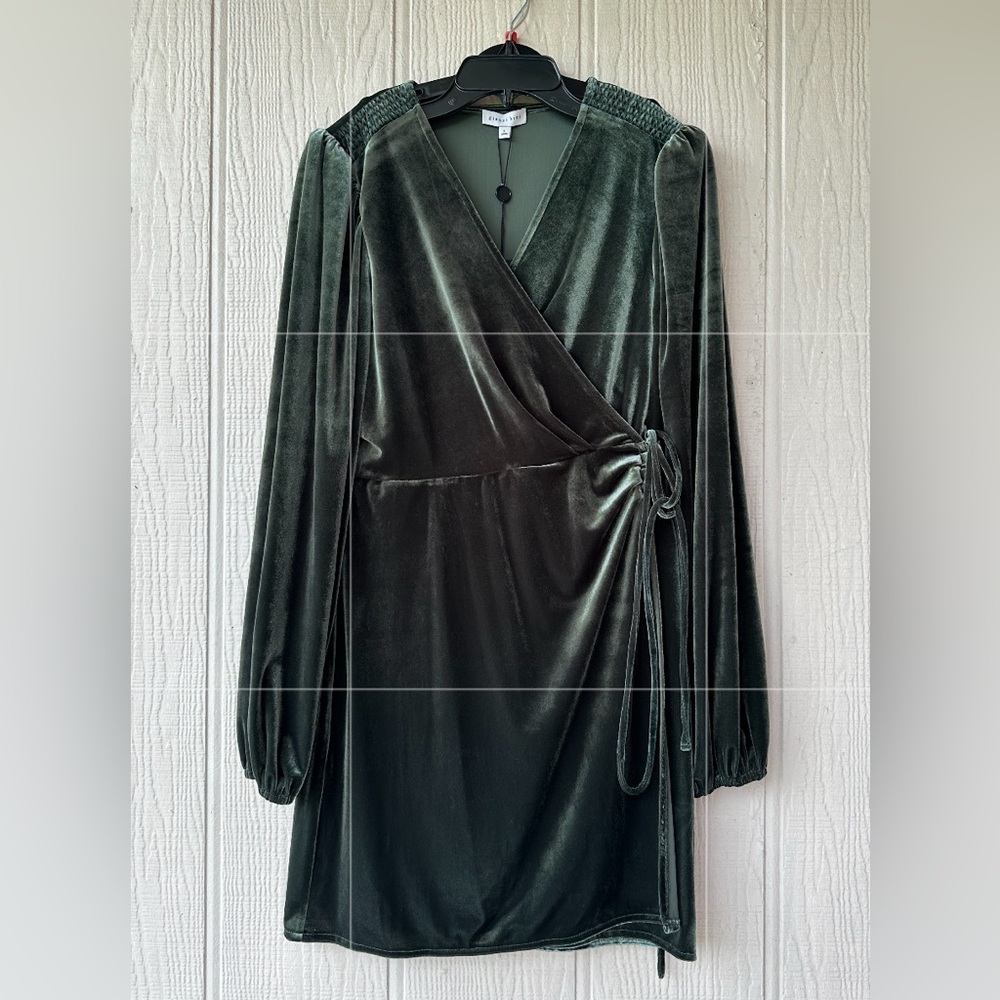 Gianni Bini Velvet Wrap Dress